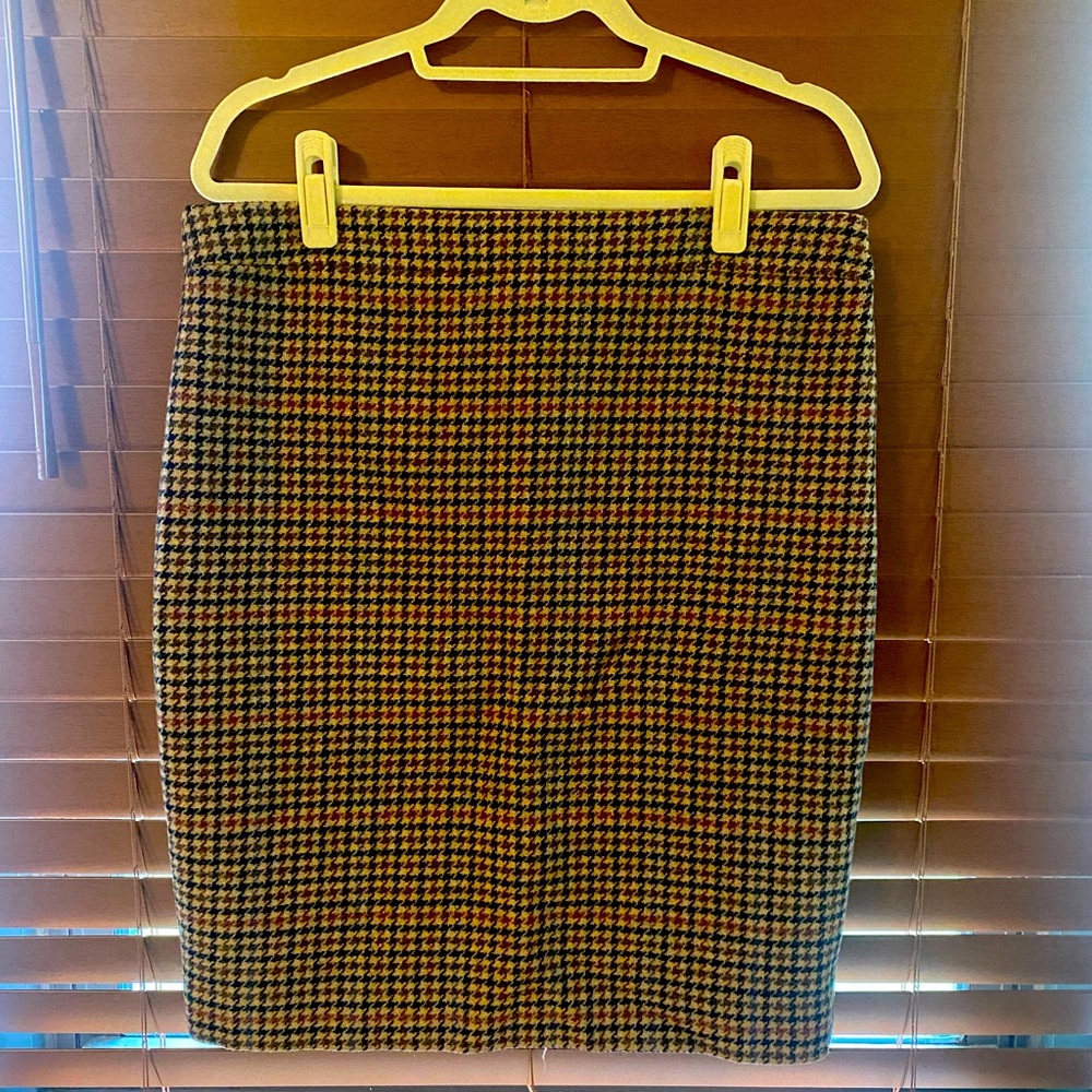 J.Crew wool tweed pencil skirt EUC